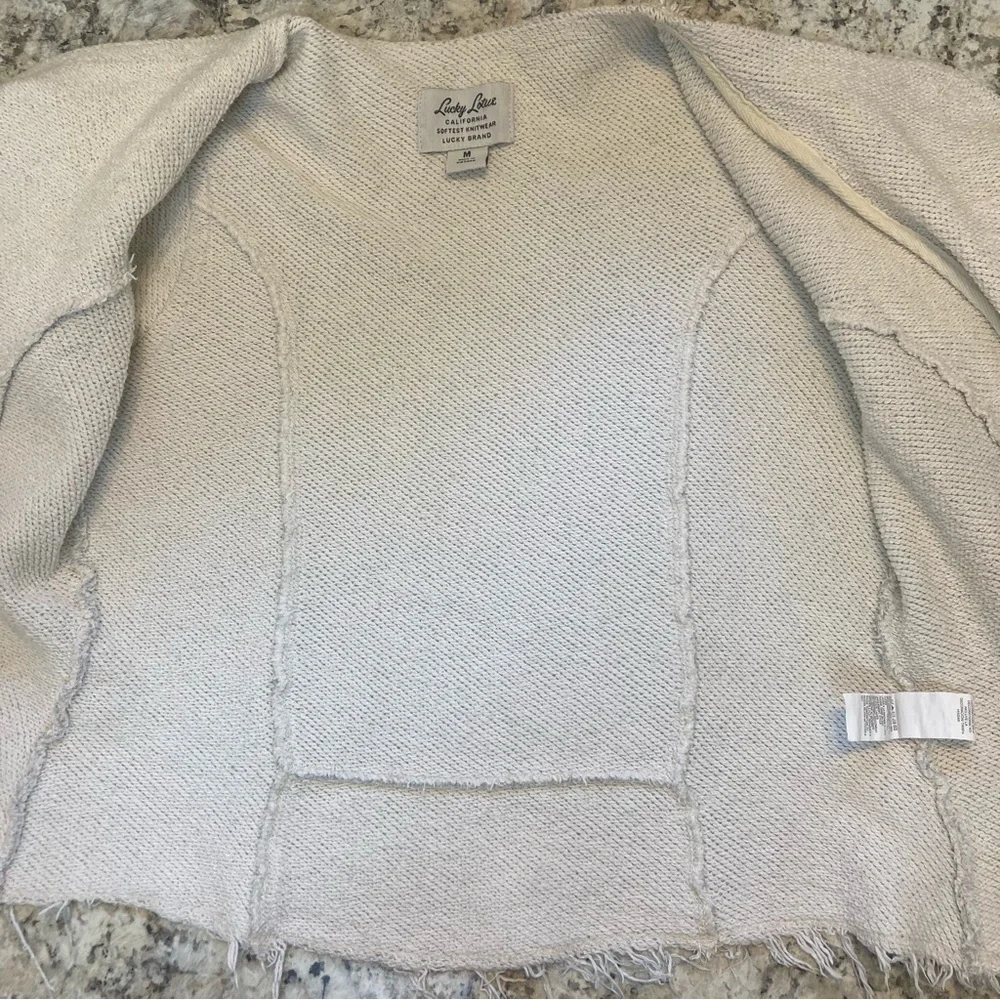 Lucky Lotus Raw Edge Avant Garde Moto Zip Up Jacket, size Medium - Picture 9 of 13
